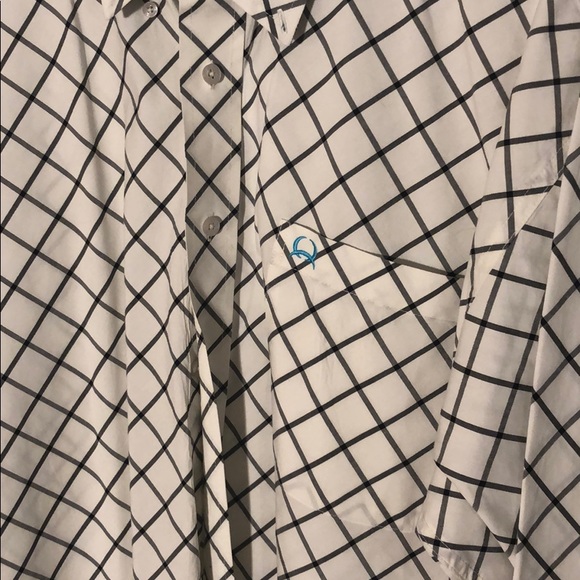 Black & White Checkered Cinch Long Sleeve - Picture 2 of 4